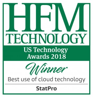HFM US Technology Awards Best use of cloud technology 2018 Winner - Statpro (Logo)