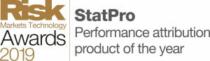 RMTA Performance attribution product of the year 2019 - Statpro (Logo)