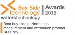 Buy-side Tech (Waters Tech) Best buy-side performance measurement  2018 winner - Statpro (Logo)
