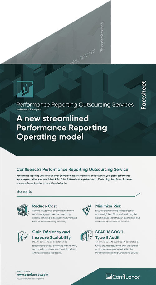 performance reporting factsheet front cover screenshot