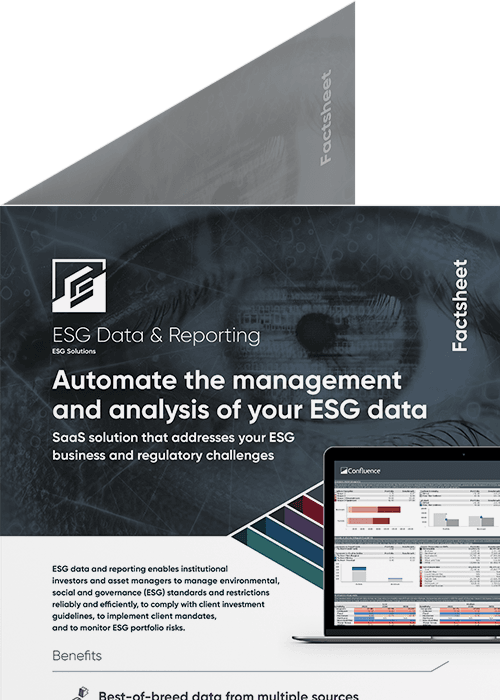 ESG & Data Reporting factsheet