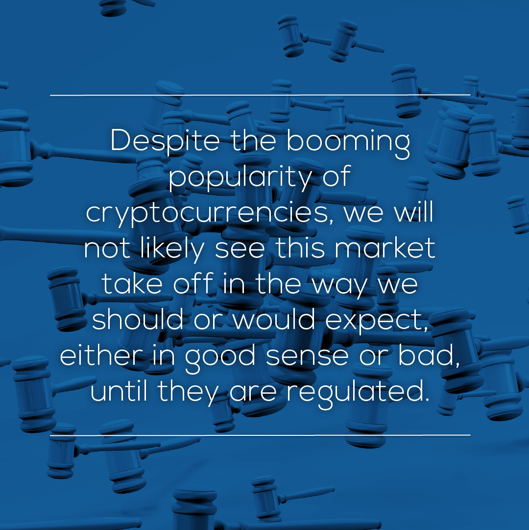 The difficulty in regulating new asset classes - quote