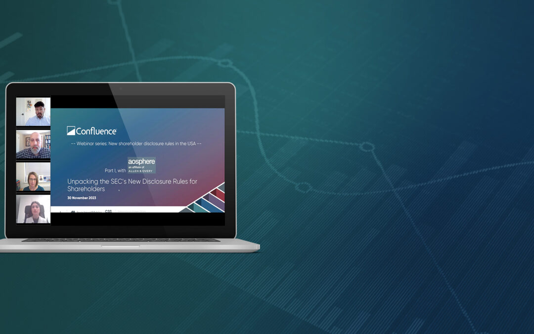 Unpacking the SEC’s New Disclosure Rules for Shareholders webinar